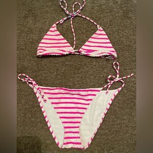 Victoria's Secret Pink and White Bikini